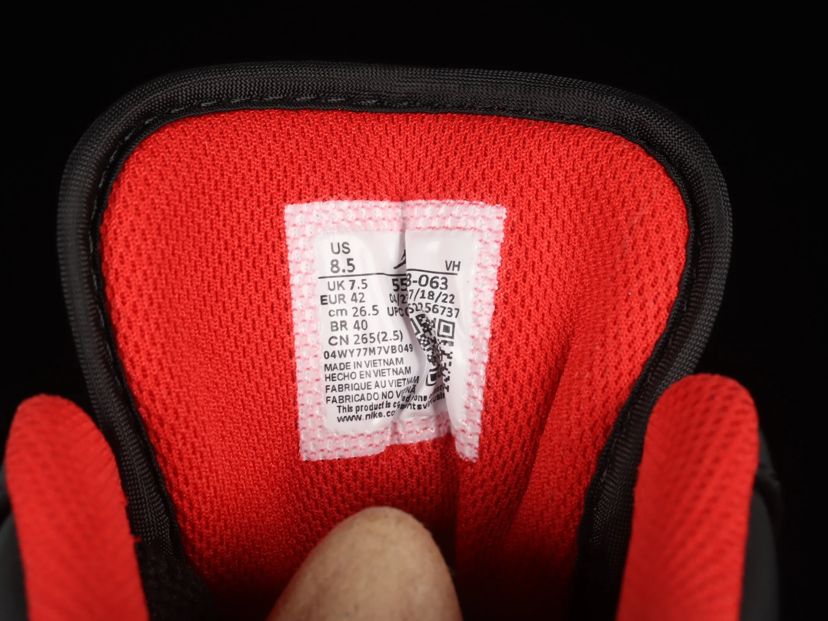 All categories Air Jordan Jordan series basketball shoes Air Jordan 1 Low G version pure original Air Jordan 1 Low "White Toe" AJ1 Joe 1 small black red toe low-top basketball shoes 553558-063